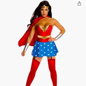 DC Comic Secret Wishes Wonder Woman Corset Costume